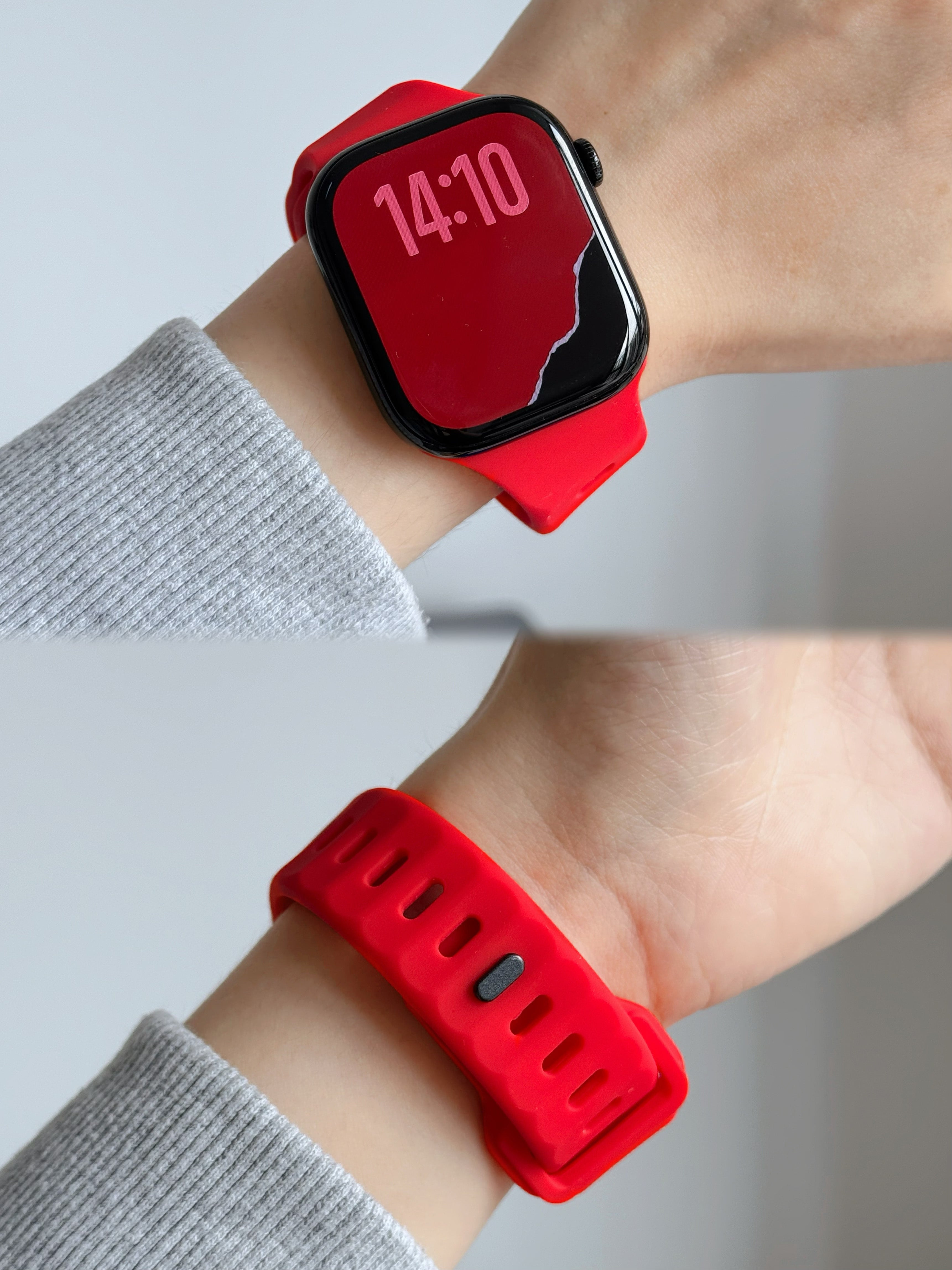 New Style Silicon Watch Band 44/45/46/49 mm (Red)