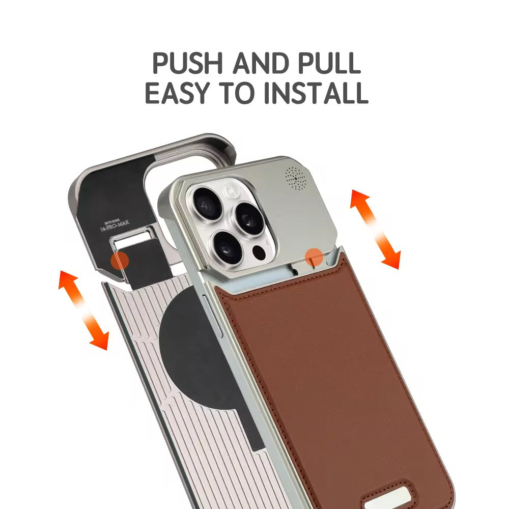 Protective Apple iPhone Back Cover - Aroma Perfume Leather & Metal iPhone Case - Style 5