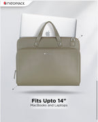 Evoque Slim Laptop Bag Fits Up To 13 To 14.2 Inch Macbooks & Laptops (Olive)