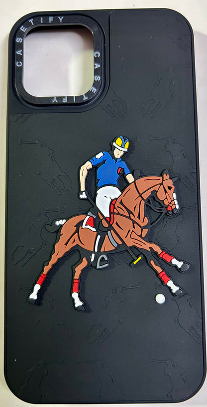 Polo Jockey Series 3D Silicon Embossed Design for iPhone series