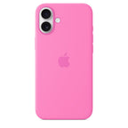Protective Apple iPhone Back Cover - Logo Silicon Case for iPhone 16 Plus (Peony) - Style 4
