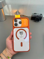 Protective Apple iPhone Back Cover - Ny non yellow 17 Look New Metal Ring Case for iPhone - Style 3