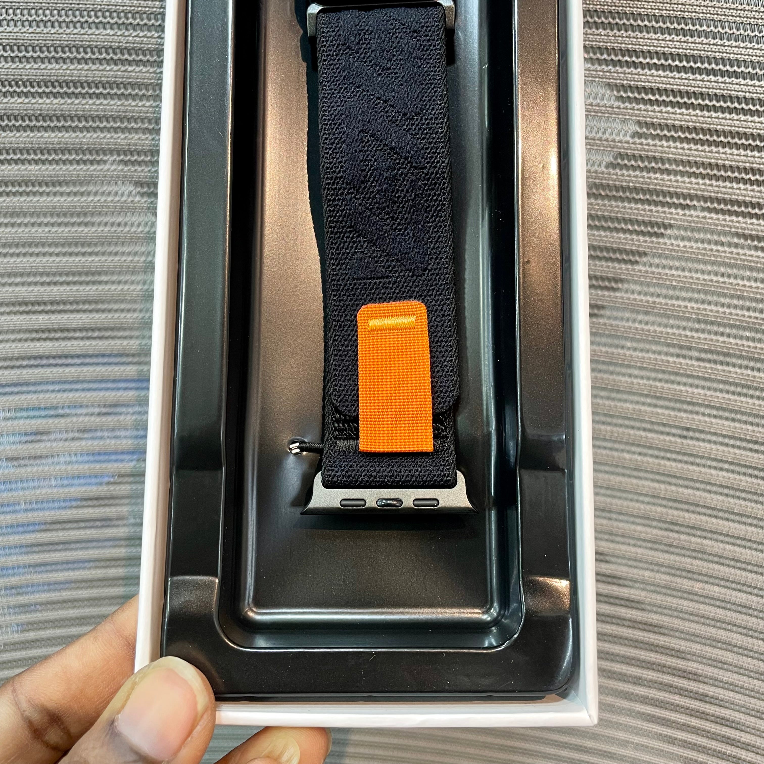 Woven Nylon Lock Watch Band