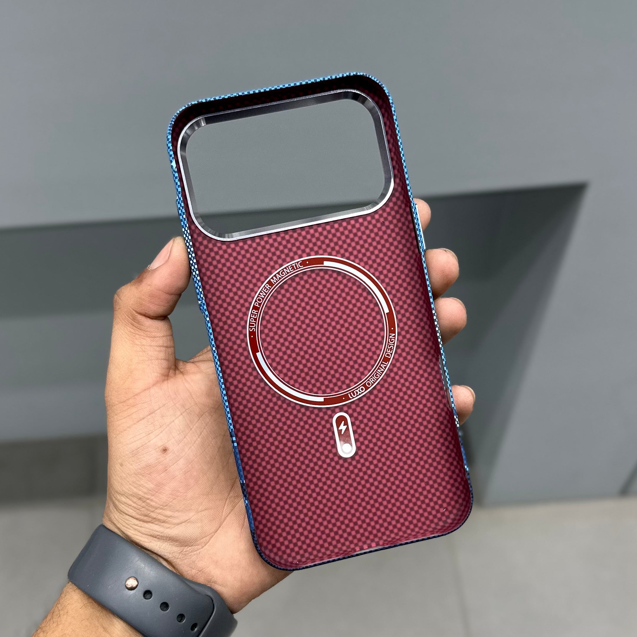 LUXO CARBON CASE -BLUE STARS ( No. 3179 ) Mobile Case by CoverMeUp - Style 4