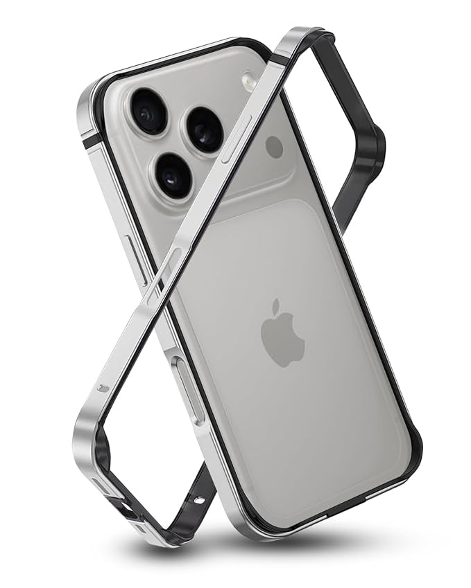 Metallic Bumper Case for iPhone 17/18 Pro & Pro Max - iPhone 17 Pro Max / 18 Pro Max - Silver