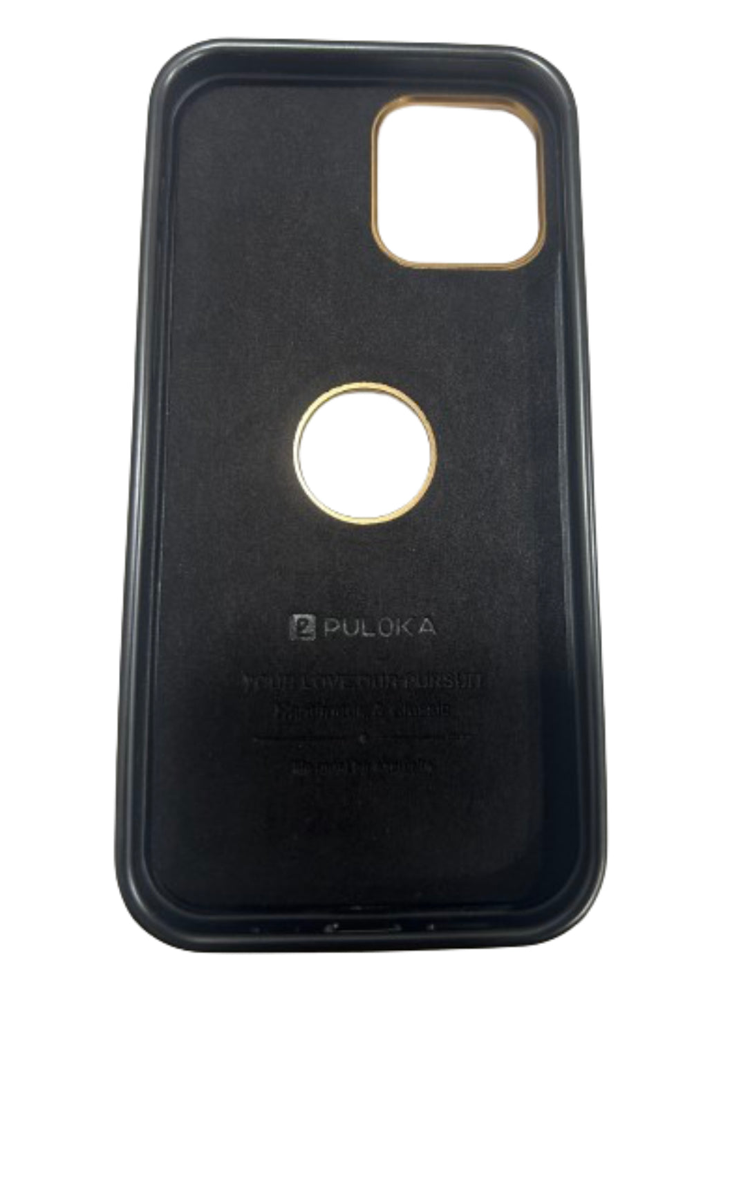 PULOKA SOLEMN LOGO CUT GENIUNE LEATHER CASE