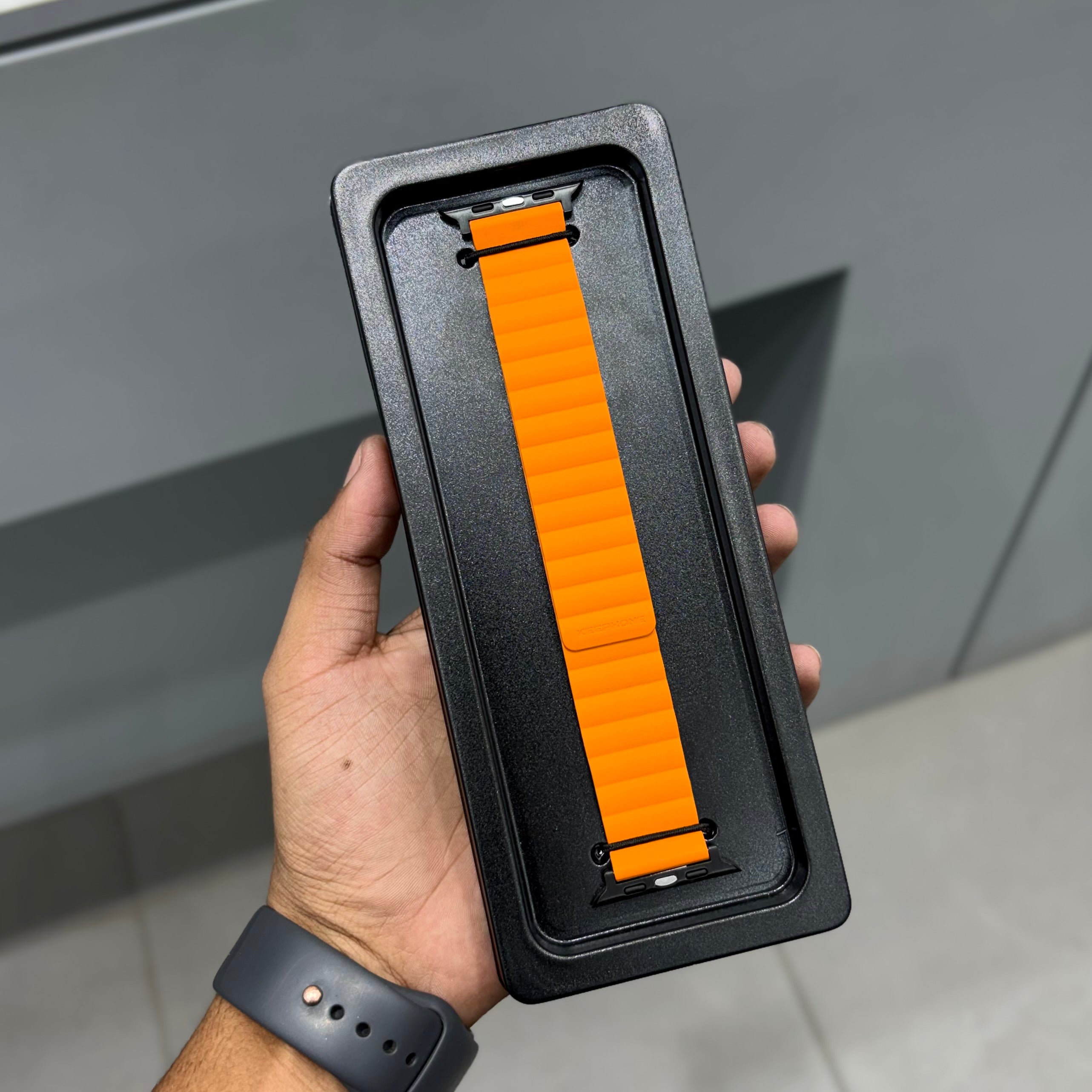 KEEPHONE DUALMAG ORANGE GREY ( No. 2483 ) Mobile Case by CoverMeUp