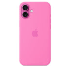 Protective Apple iPhone Back Cover - Logo Silicon Case for iPhone 16 Plus (Peony)