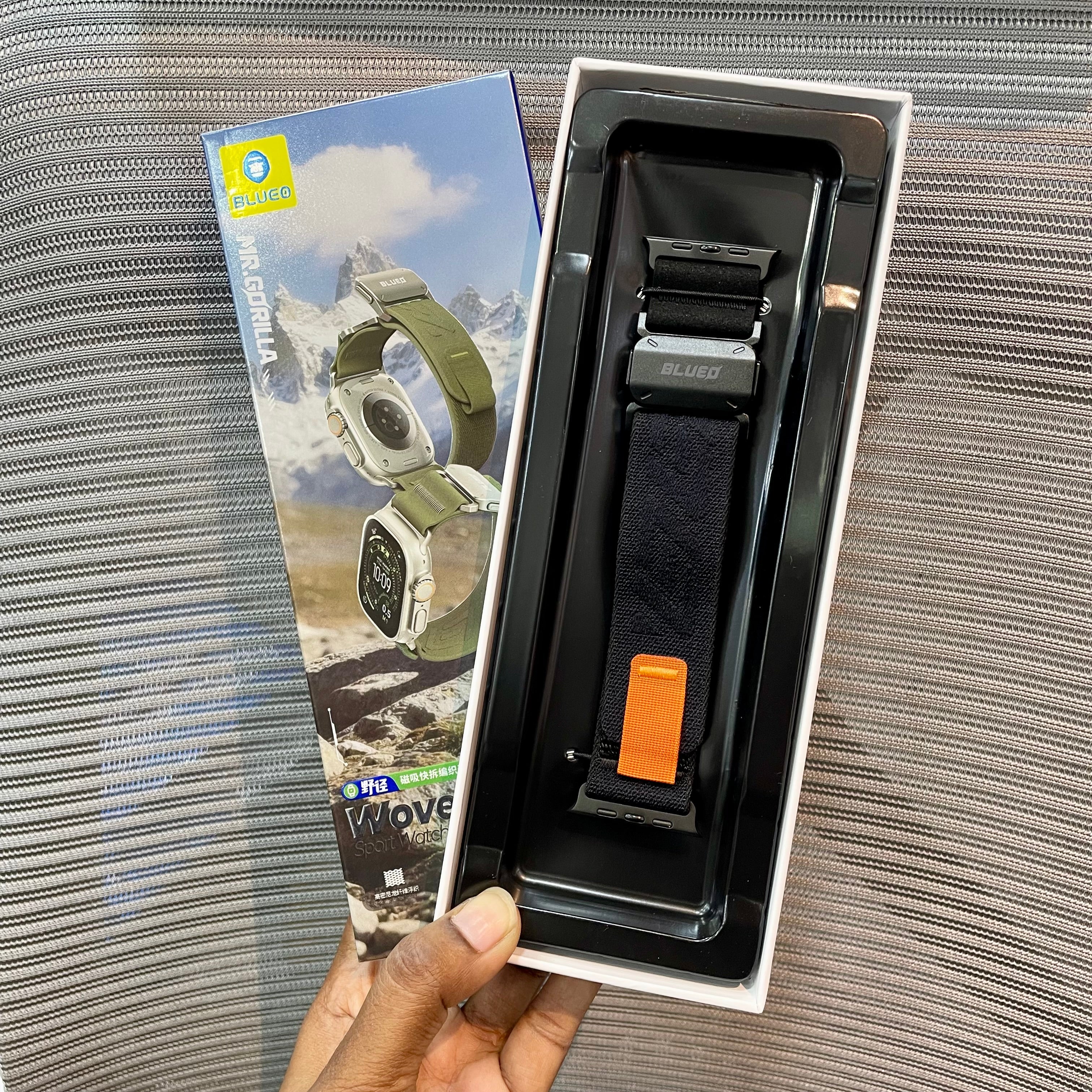 Woven Nylon Lock Watch Band