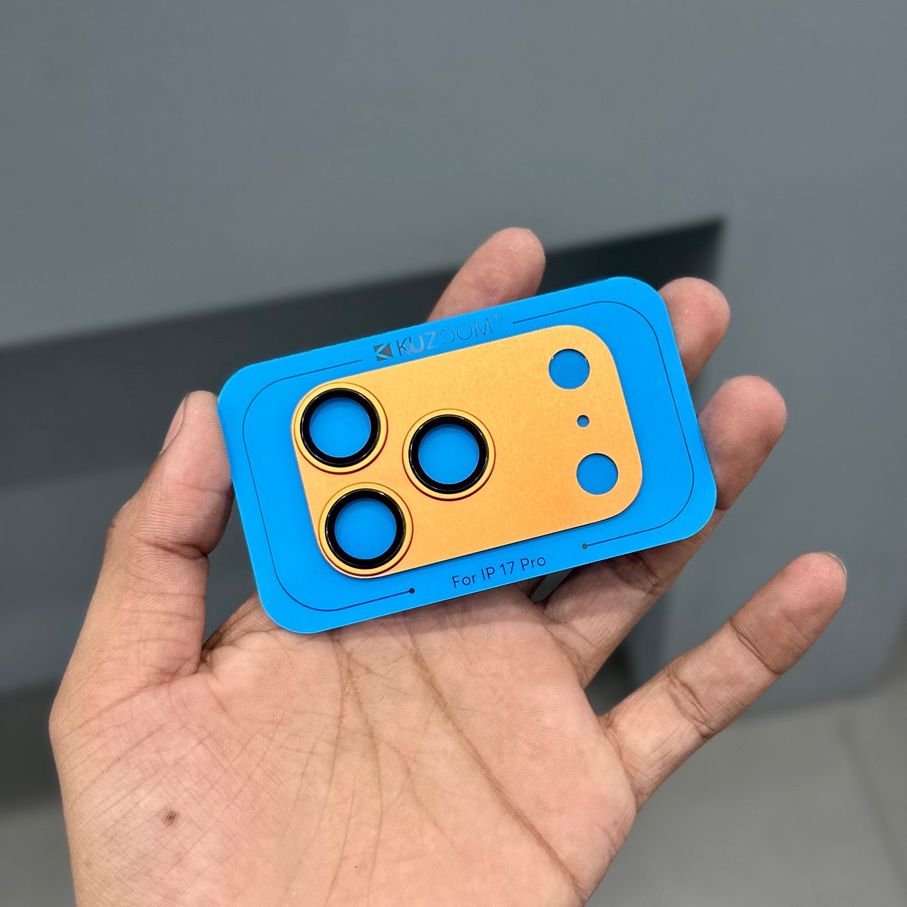 KUZOOM AR CAMERA LENSE WITH METAL BASE - ORANGE ( No. 2685 )