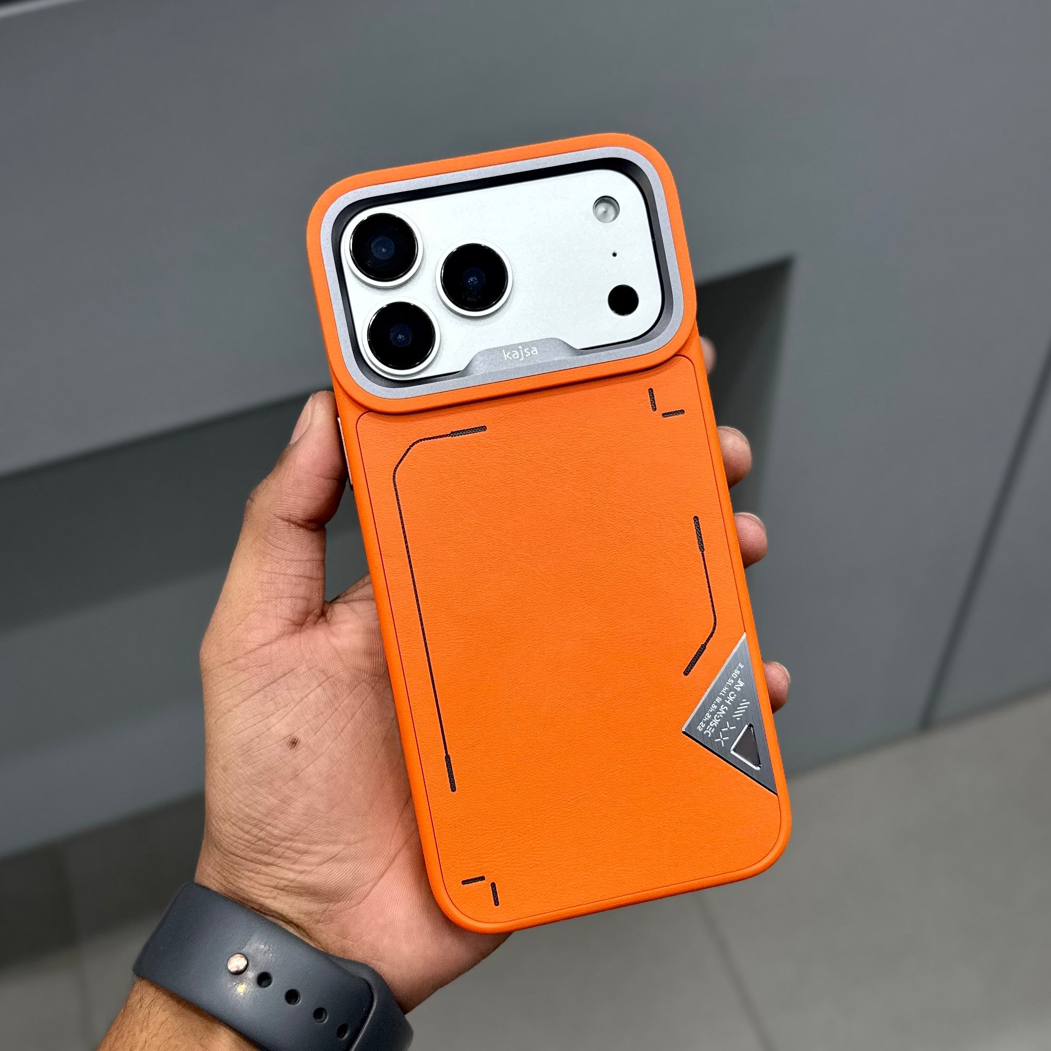 KAJSA FEAT NW CASE - ORANGE GREY ( No. 2603 ) Mobile Case by CoverMeUp