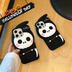 Protective Apple iPhone Back Cover - Cute 3D Ghost Silicon Case for iPhone - Style 4