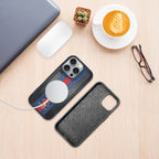 Protective Apple iPhone Back Cover - Santa Barbara Polo Raquet Club Barton Series for iPhone 16 (Black/Navy)
