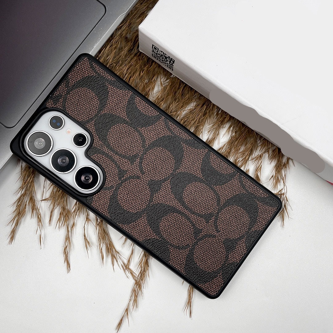 Samsung Galaxy S26 Ultra Luxury Leather Case - Brown Mobile Case by CoverMeUp