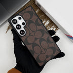 Samsung Galaxy S25 Ultra Leather Case - Brown Mobile Case by CoverMeUp - Style 2