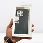 Protective Apple iPhone Back Cover - CLASSIC LEATHER WITH METAL Camera Ring Case for iPhone 16 series - Style 9