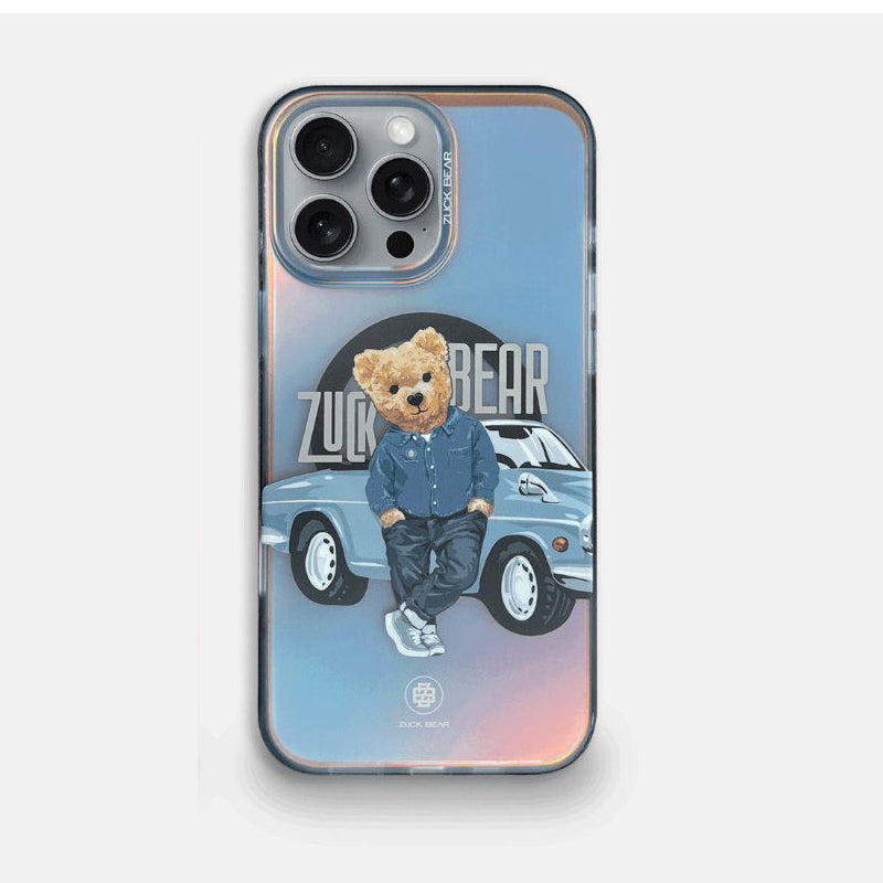 Protective Apple iPhone Back Cover - ZUCK BEAR California Cool Series Magsafe Compatible Case for iPhone 16 Pro max