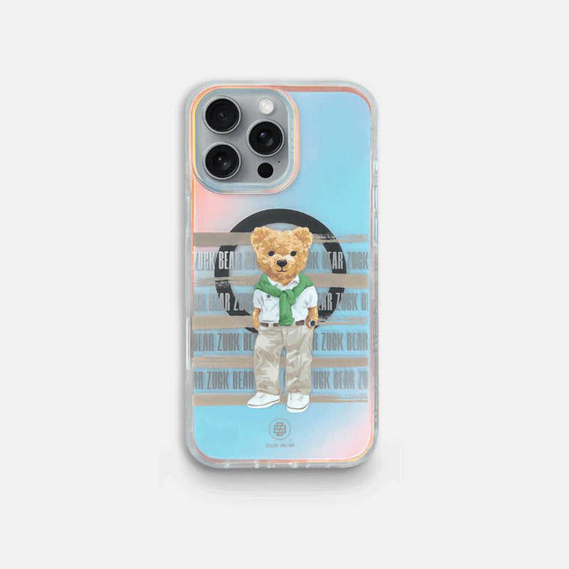 Protective Apple iPhone Back Cover - ZUCK BEAR California Cool Series Magsafe Compatible Case for iPhone 16 Pro