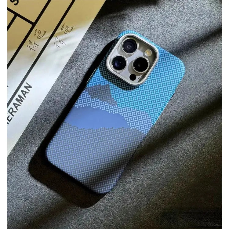 Carbon Fiber Pixel Art Magsafe iPhone Case 
