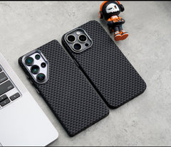 Carbon Fiber Slim Case for Samsung Galaxy S24 Ultra Black