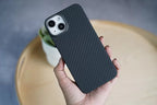 Protective Apple iPhone Back Cover - Carbon Fiber Slim Case for iPhone |Black - Style 2