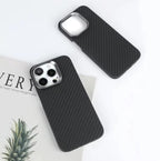 Protective Apple iPhone Back Cover - Carbon Fiber Slim Case for iPhone |Black