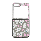 Caseti Sweetheart Mix Rabbit Back Case Samsung Galaxy Z Flip 5 Mobile Case by CoverMeUp - Style 2