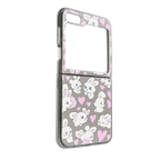 Caseti Sweetheart Mix Rabbit Back Case Samsung Galaxy Z Flip 5 Mobile Case by CoverMeUp