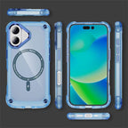 Protective Apple iPhone Back Cover - Wave Armor Matte Magsafe Shield Case - iPhone - Style 8