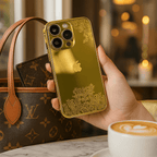 Protective Apple iPhone Back Cover - Refined Gold Luxurious Logo Case - iPhone - Style 4