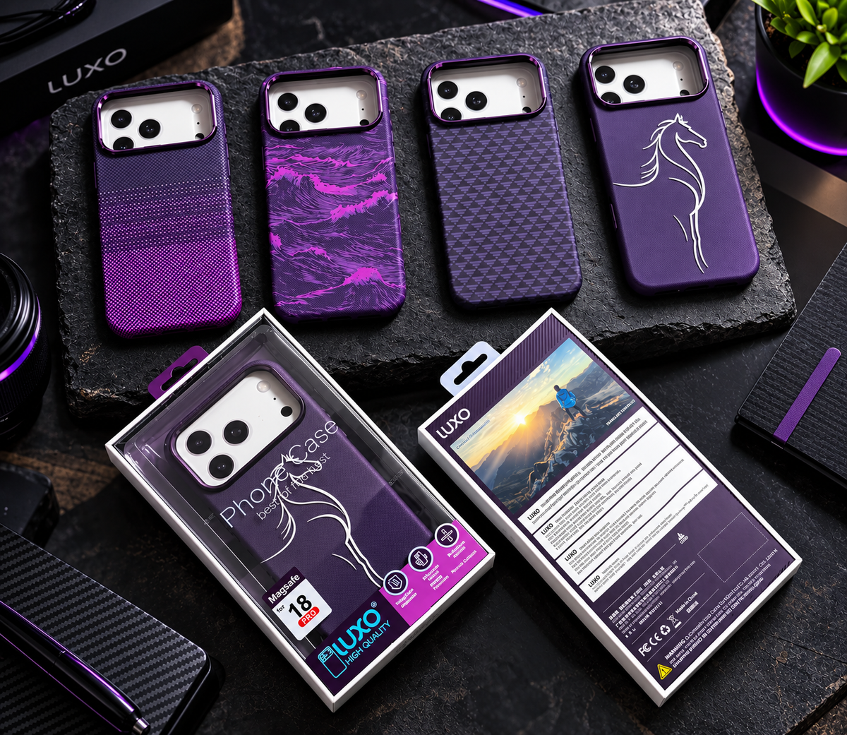 LUXO CARBON MAGSAFE HORSE CASE - FOR IPHONE 18 SERIES