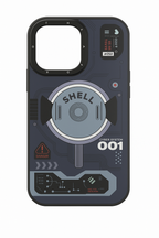 Protective Apple iPhone Back Cover - 3D Matte Print Case for iPhone with detachable ring protection - Style 3