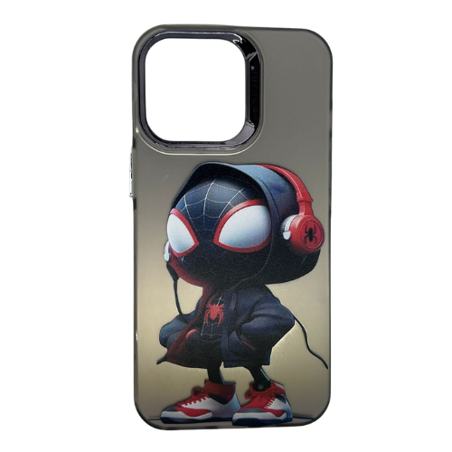 Chibi Hero TPU Phone Case for iPhone 13 Pro – Cool Hoodie Style Superhero Design