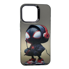 Chibi Hero TPU Phone Case for iPhone 13 Pro – Cool Hoodie Style Superhero Design