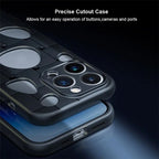 Protective Apple iPhone Back Cover - Cooling Hollow Design iPhone Soft Case – Breathable, Shockproof & Soft TPU Cover - Style 4
