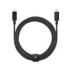 Native Union Belt Cable Pro 240W (USB-C to USB-C) The recycled 8-foot 240W USB-C to USB-C cable with bonded leather strap