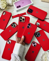 Liquid Silicon iPhone Case - Crimson Bloom