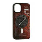 Protective Apple iPhone Back Cover - Futuristic Circuit Magnetic and anti-Impact Case compatible with iPhone