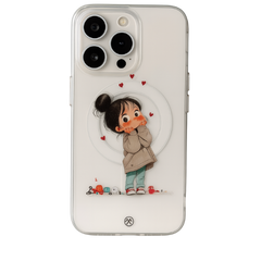 Cute Cartoon Girl MagSafe iPhone Case