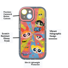 Cute Powerpuff Girls Back Case for iPhone