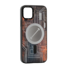 Protective Apple iPhone Back Cover - Futuristic Circuit Magnetic and anti-Impact Case compatible with iPhone - Style 3