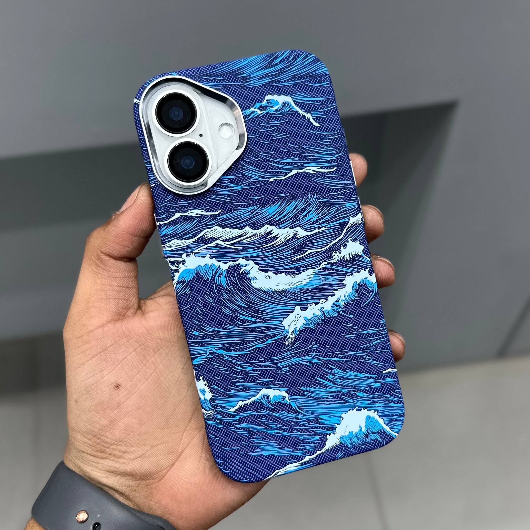 LUXO CARBON CASE - BLUE WAVES ( No. 3162 )