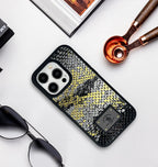 Protective Apple iPhone Back Cover - Santa Barbara Leather Case Sagar Series for iPhone 15 Pro Max - Style 2
