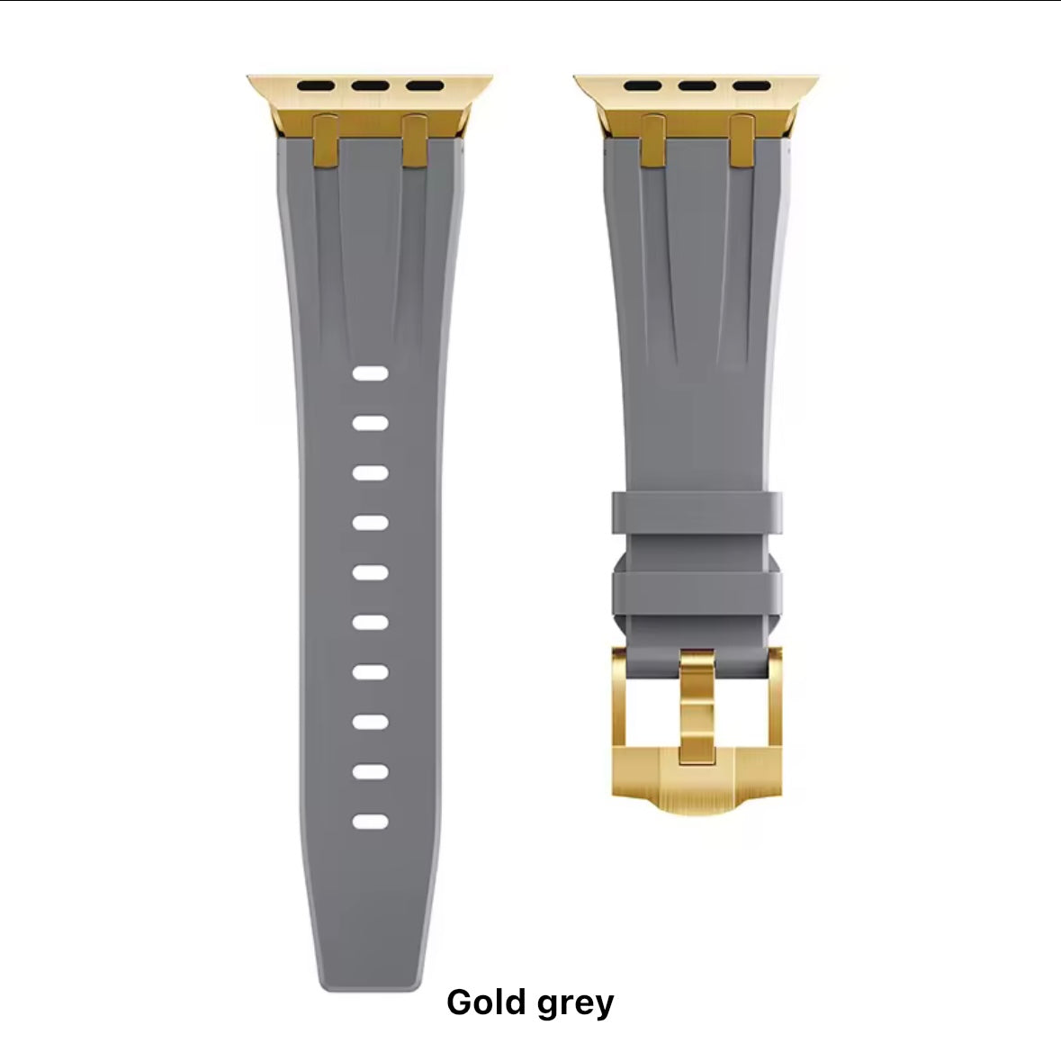 Rubber with Metal Buckle Apple Watch Strap