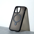 Protective Apple iPhone Back Cover - LITO Magnetic Case for iPhone – Matte Shockproof MagSafe Cover with Ring Stand