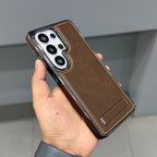 ICON LUXURY LEATHER STAND CASE SAMSUNG - BROWN ( No. 3056 ) Mobile Case by CoverMeUp - Style 2