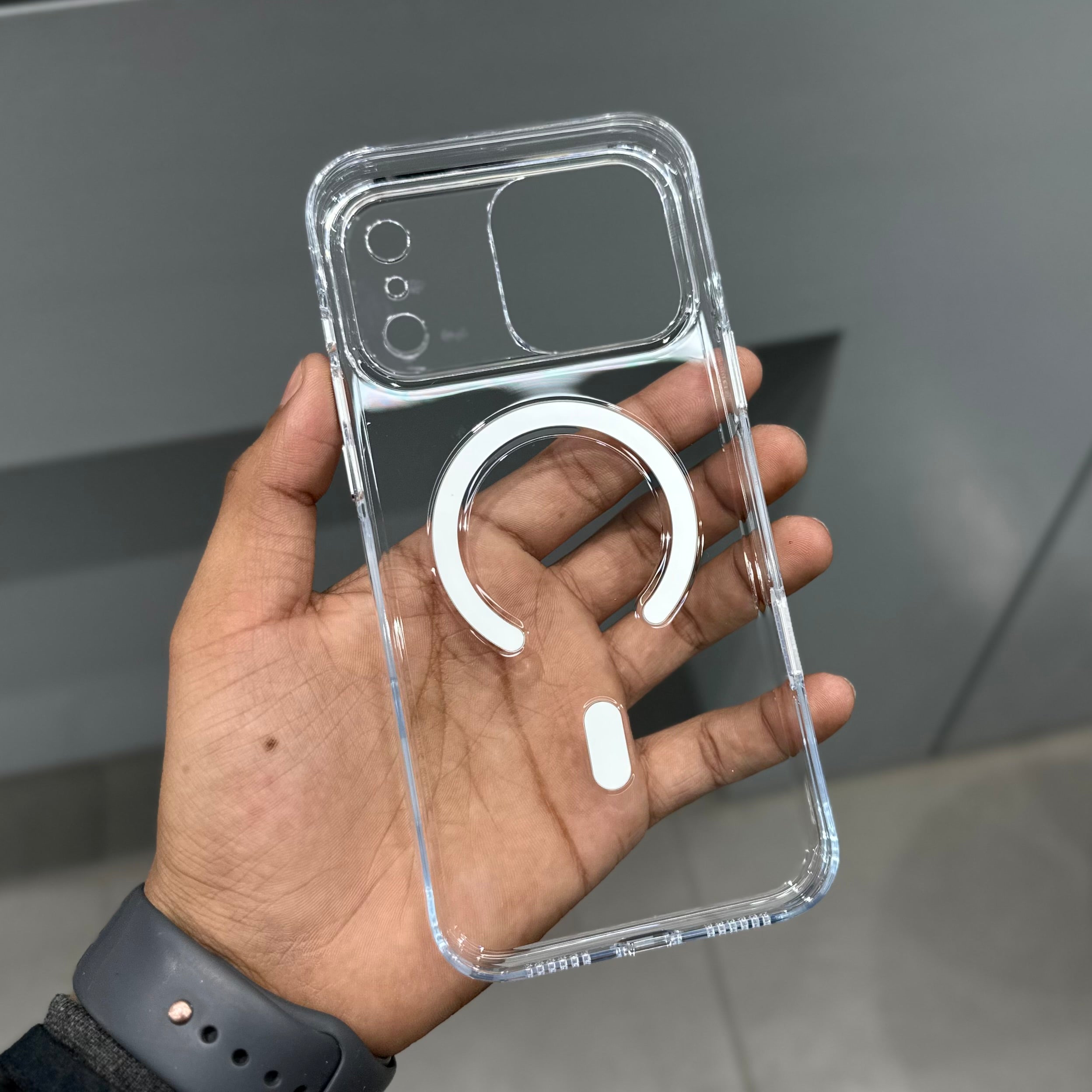 CMA CLEAR ARC PRO MAGSAFE AND CAPTURE BUTTON - TRANSPARENT ( No. 2855 ) Mobile Case by CoverMeUp - Style 4
