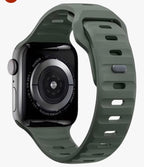 Silicone Wave Textured Apple Watch Strap