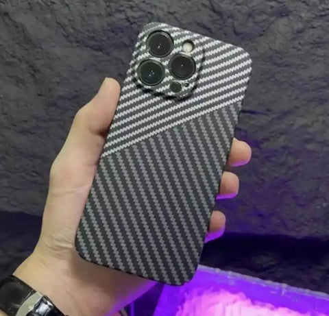 Ultra-Thin Carbon Fiber Texture Matter Phone Case