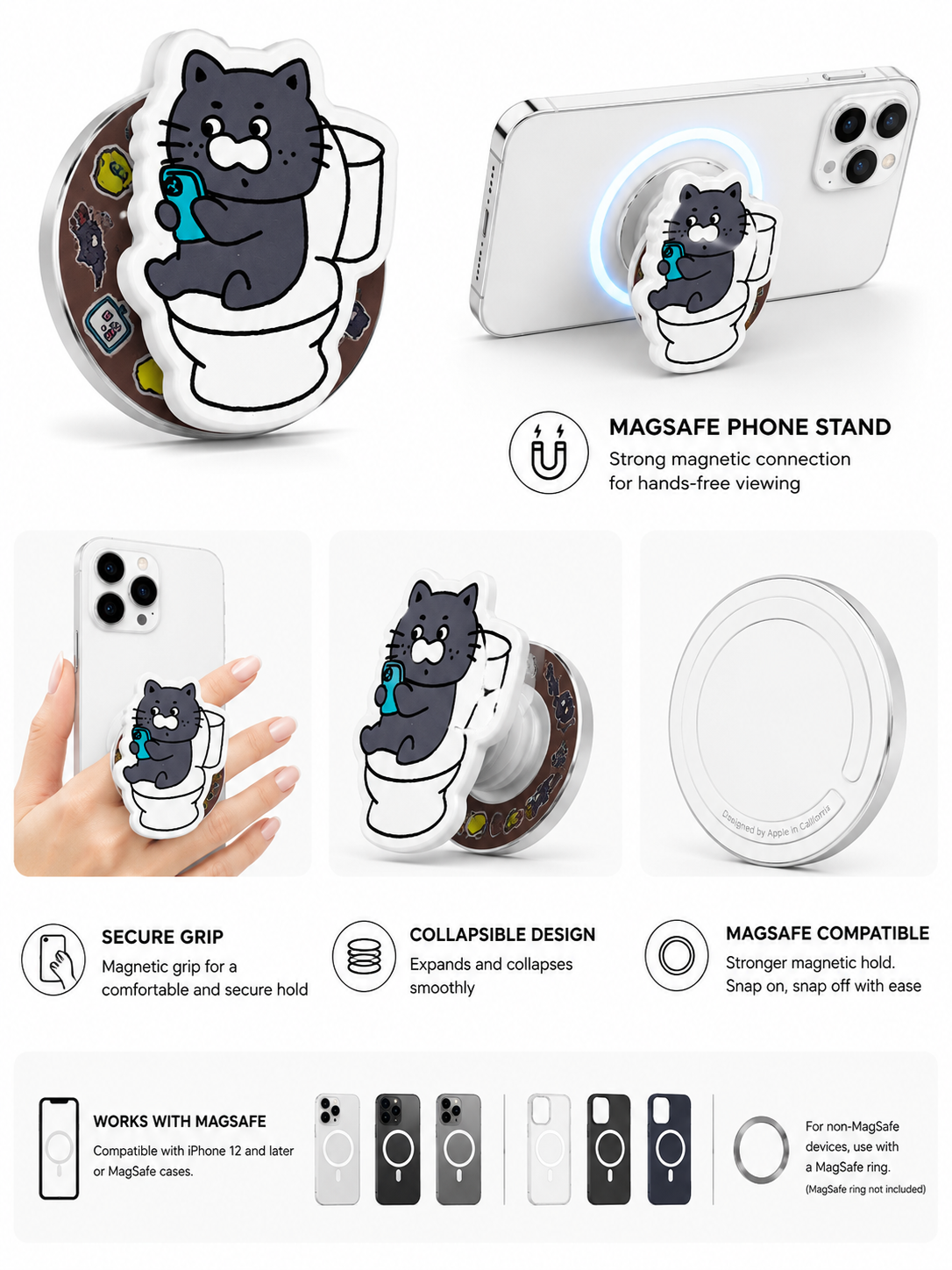 MagSafe Designer Pop Socket (Design 27)
